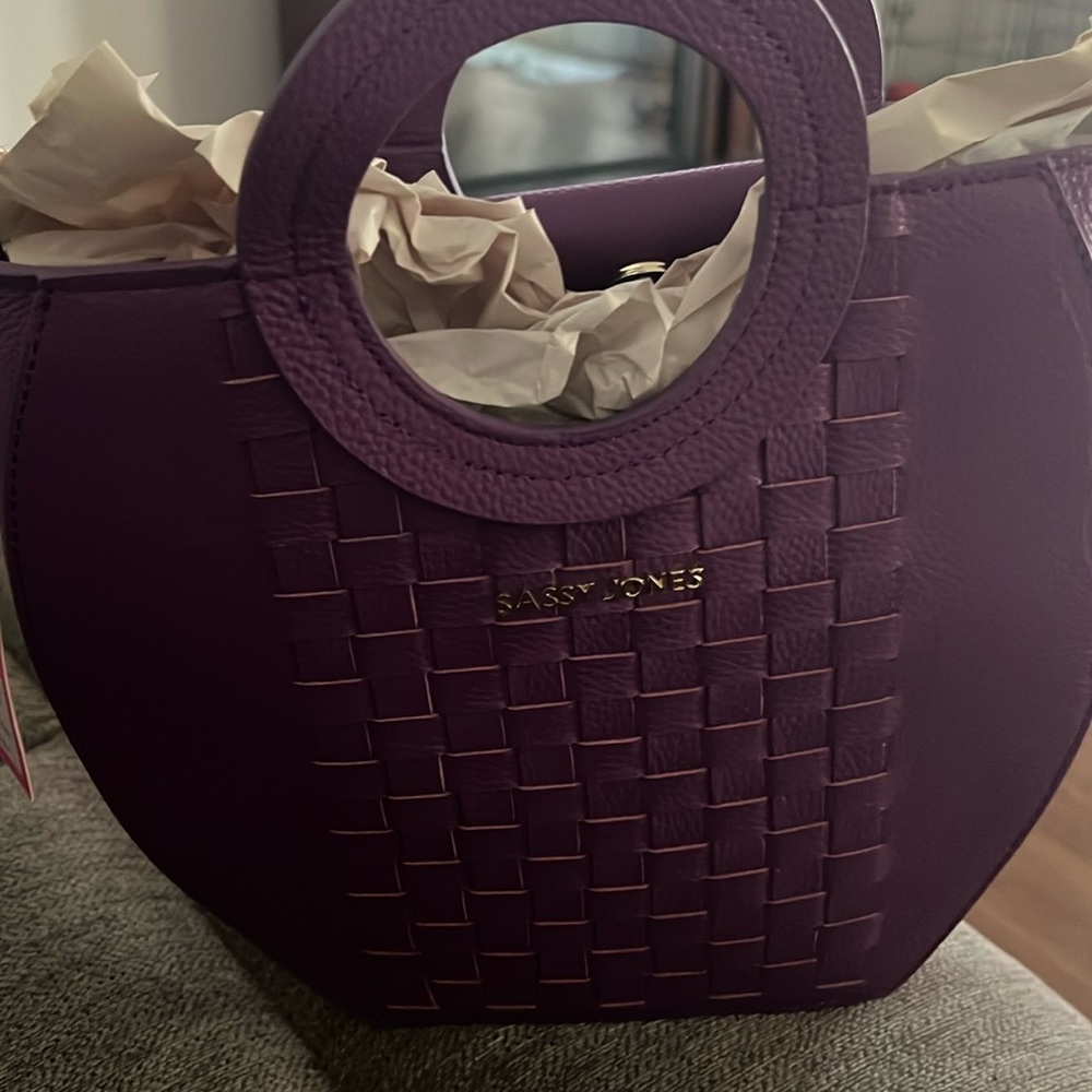 Sassy Jones vintage Luella woven crossbody bag, never used.